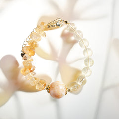 Yellow Rutilated Quartz Abundance Bracelet