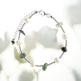 Pearl Rutilated Quartz Balance Bracelet