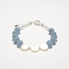 Shell Aquamarine Calm Bracelet