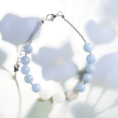Shell Aquamarine Calm Bracelet