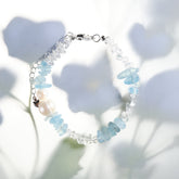 Pearl Aquamarine Calm Bracelet