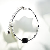 Black Agate Shield Bracelet