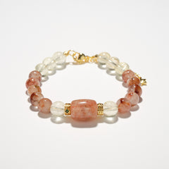 Golden Sunstone Blossom Manifestation Bracelet