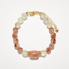 Golden Sunstone Blossom Manifestation Bracelet