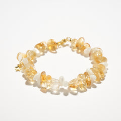 Citrine White Moonstone Abundance Bracelet