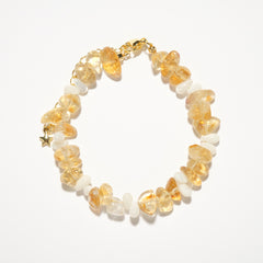 Citrine White Moonstone Abundance Bracelet