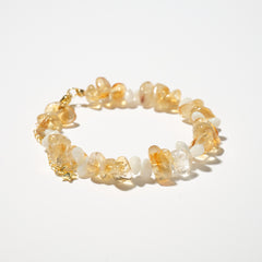 Citrine White Moonstone Abundance Bracelet