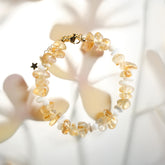 Citrine White Moonstone Abundance Bracelet