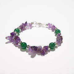 Green Strawberry Quartz Love Intuition Bracelet