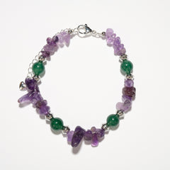 Green Strawberry Quartz Love Intuition Bracelet