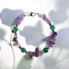 Green Strawberry Quartz Love Intuition Bracelet