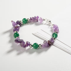 Green Strawberry Quartz Love Intuition Bracelet