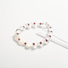 Round disc Shell Expression Nourishment Bracelet