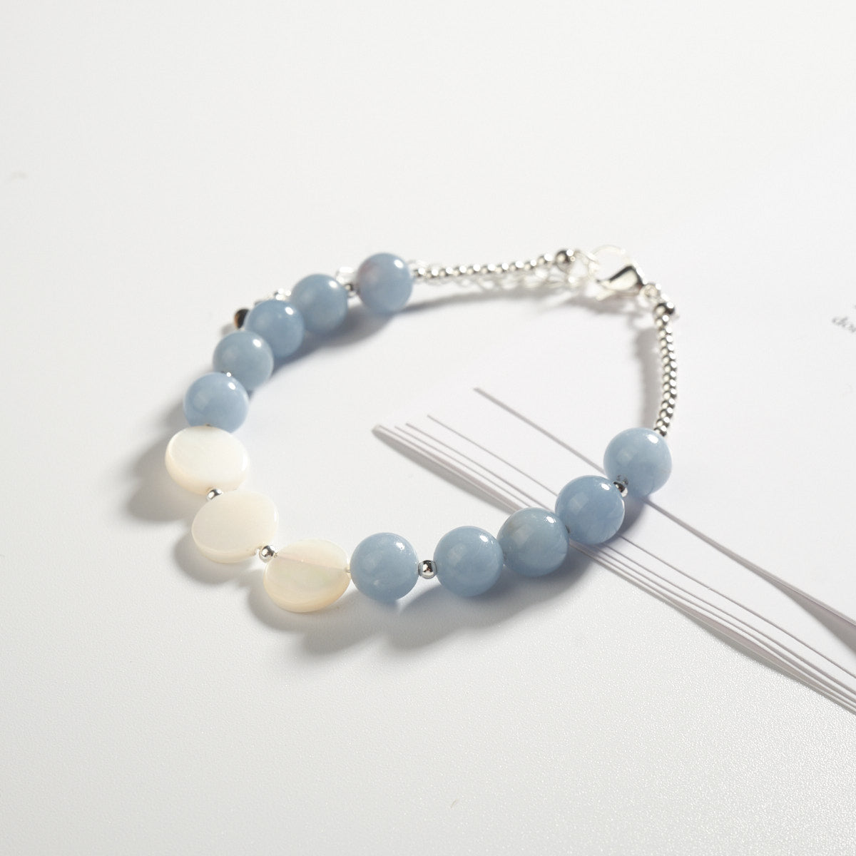 Shell Aquamarine Calm Bracelet