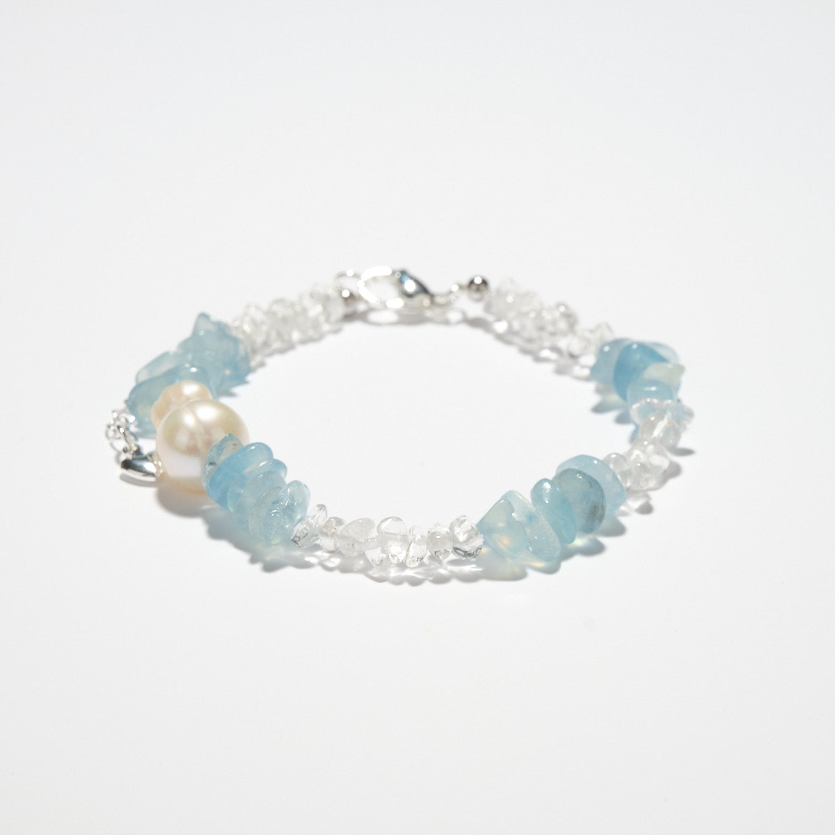 Pearl Aquamarine Calm Bracelet