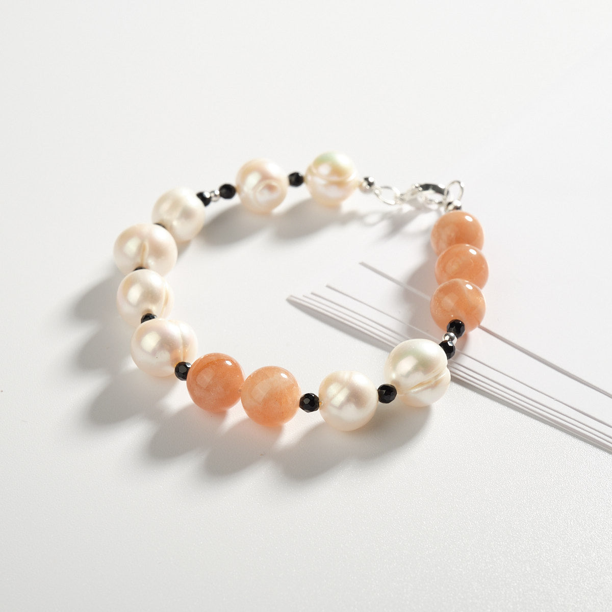 Sunset Pearl Balance Bracelet